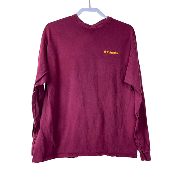 Columbia Tops - Columbia Purple Long Sleeve Crewneck T-Shirt Mens Size XL